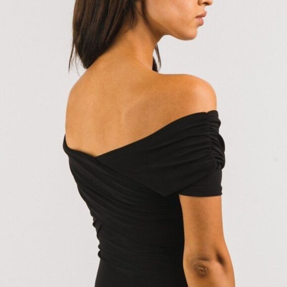 Clearance BLACK OFF THE SHOULDER BODYSUIT - Picture 6 of 6